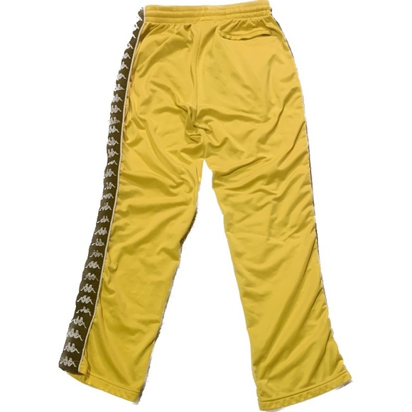 Yellow Kappa Joggers, Kappa Active 222 Banda Astoriazz A2M Track Pants, Men's L - Picture 3 of 4